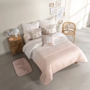 BOUQUET FLOWER REVERSIBLE COMFORTER SET 3 PCS TWIN SIZE